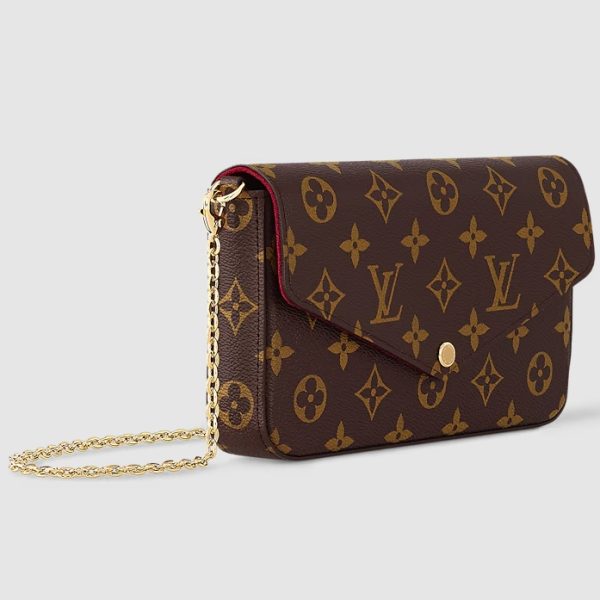 Louis Vuitton Félicie Pochette Bag M81896 – Monogram Canvas Designer LV Handbag - Image 4